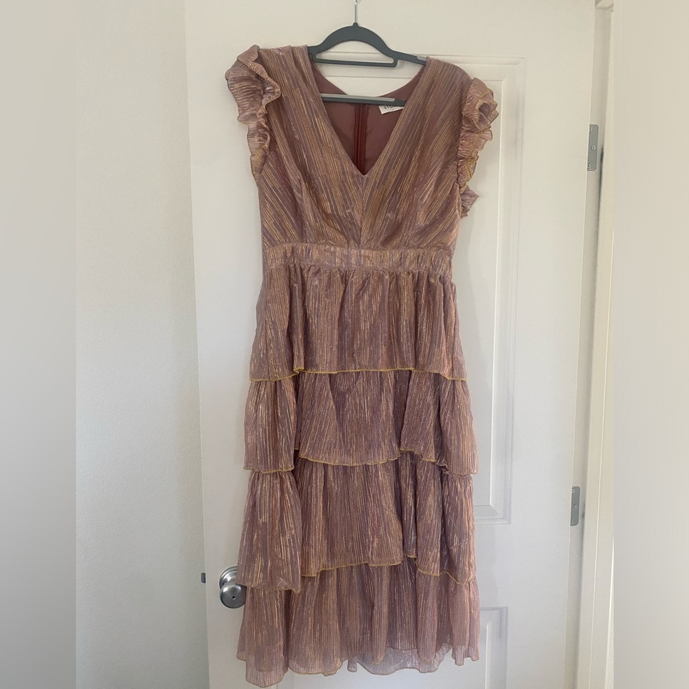 Pink Storia layered dress.